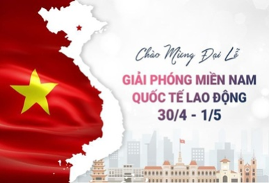THÔNG BÁO NGHỈ LỄ GIẢI PHÓNG MIỀN NAM 30/4 & QUỐC TẾ LAO ĐỘNG 1/5